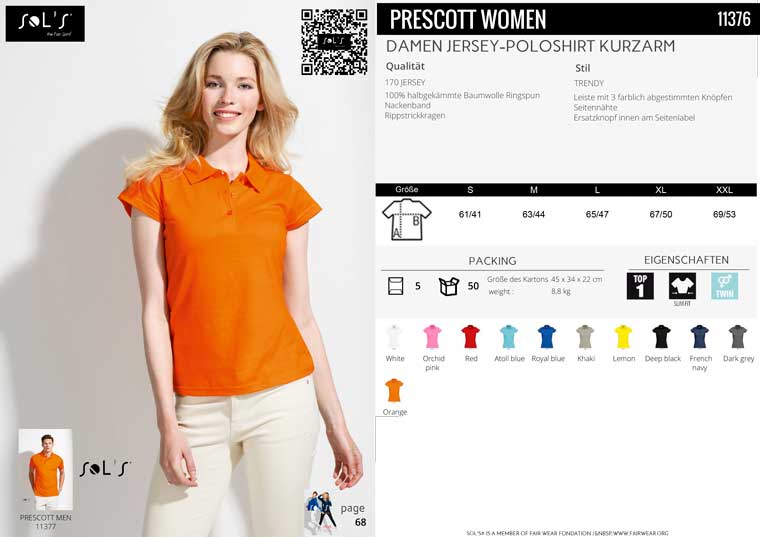 Womens Polo Shirt Prescott