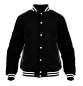 Preview: College Jacke mit Lederärmel Konny Design - Navy White Preview: College Jacke mit Lederärmel Konny Design - Navy White