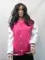 Preview: College Jacke mit Kapuze Konny Design pink Preview: College Jacke mit Kapuze Konny Design pink