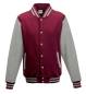 Preview: Varsity Jacket mit Applikation burgundy