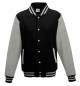 Preview: Varsity Jacket mit Applikation black grey