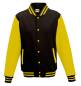Preview: Varsity Jacket mit Applikation black yellow