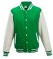 Preview: Varsity Jacket mit Applikation green white