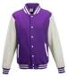 Preview: Varsity Jacket mit Applikation purple white