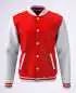 Preview: College Jacke Konny Design red white Preview: College Jacke Konny Design red white