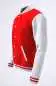 Preview: College Jacke Konny Design red white Preview: College Jacke Konny Design red white