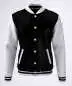 Preview: College Jacke mit Kapuze Konny Design black Preview: College Jacke mit Kapuze Konny Design black