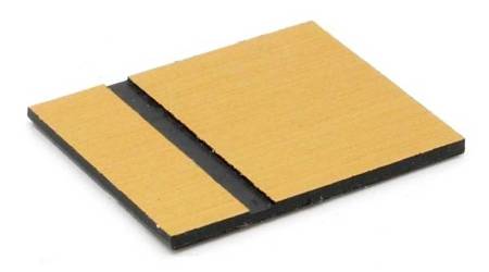 Kunststoff Schild Gold Schwarz