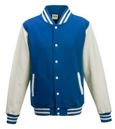 Varsity Jacket mit Applikation blue white