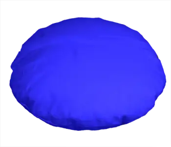Motivkissen 40 cm rund selber gestalten blue