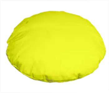 Kissen mit Sternzeichen 40 cm rund yellow