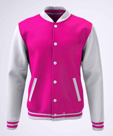 College Jacke Konny Design pink white