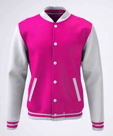 College Jacke mit Kapuze Konny Design pink