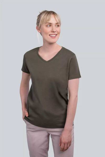 Damen Luxury V-Neck Tees