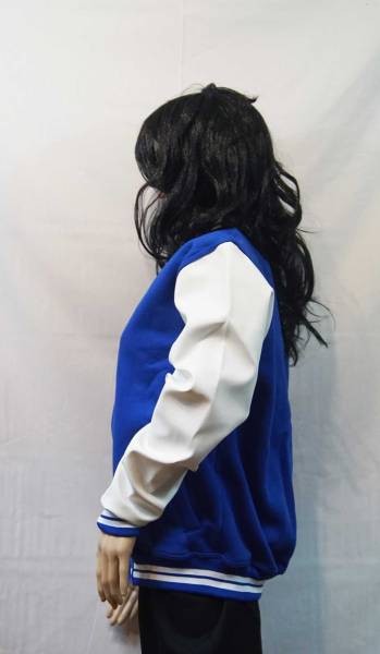 College Jacke mit Lederärmel Konny Design - Navy White College Jacke mit Lederärmel Konny Design - Navy White