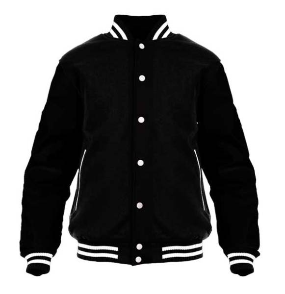 College Jacke mit Lederärmel Konny Design - Navy White College Jacke mit Lederärmel Konny Design - Navy White