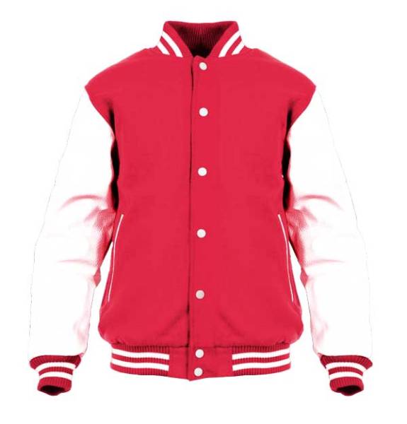 College Jacke mit Lederärmel Konny Design - Navy White College Jacke mit Lederärmel Konny Design - Navy White