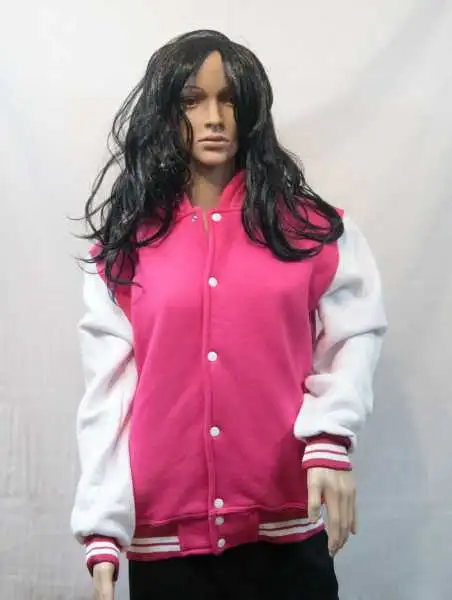 College Jacke mit Kapuze Konny Design pink College Jacke mit Kapuze Konny Design pink
