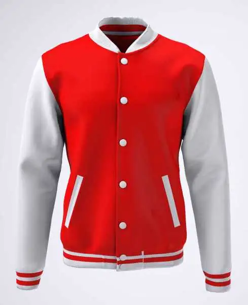 College Jacke Konny Design red white College Jacke Konny Design red white