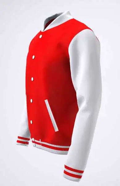 College Jacke Konny Design red white College Jacke Konny Design red white