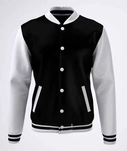 College Jacke mit Kapuze Konny Design black College Jacke mit Kapuze Konny Design black
