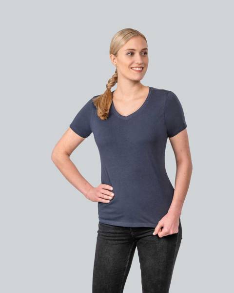 Damen Luxury V-Neck Tees