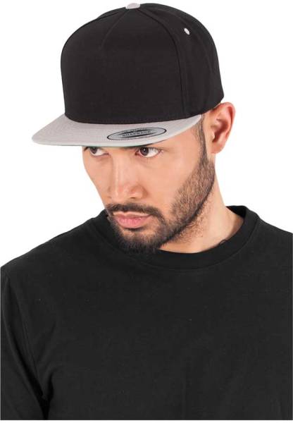 Yupoong Snapback 5 Panel black silver Yupoong Snapback 5 Panel black silver