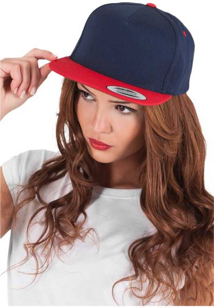 Yupoong Snapback 5 Panel navy red Yupoong Snapback 5 Panel navy red